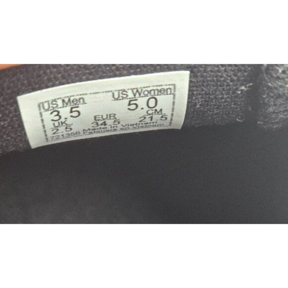 Vans Off The Wall Perf Leather Black Slip on Shoe Unisex Women's size 5 - Picture 8 of 8